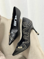 Decollete' Cesare Paciotti Donna Beige-Nero 4k2612