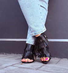 Sandalo Donna Kharisma con frange 2592