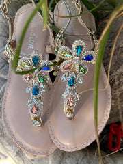 Sandalo Infradito Gioiello Vari Colori HL-3