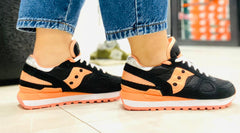 Scarpa Sneakers Saucony Shadow Nero/Corallo S1108-737