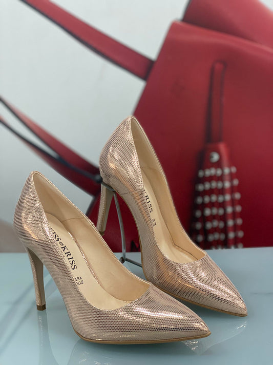 Decolletè Kiss Kriss Donna Nero-Rosa-Oro -Argento 3401