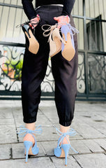 Decolletè Laccetti Kiss Kriss Donna Nero-Viola-Celeste-Nudo art:428