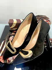 Decolletè Serena Nardi Donna Cuoio -Nero 295