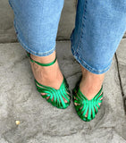 Sandalo Donna Ovye' Verde-Fuxia  LF4858006