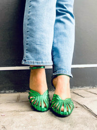 Sandalo Donna Ovye' Verde-Fuxia  LF4858006