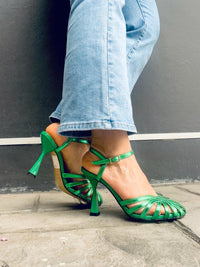 Sandalo Donna Ovye' Verde-Fuxia  LF4858006