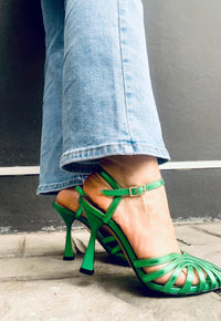Sandalo Donna Ovye' Verde-Fuxia  LF4858006