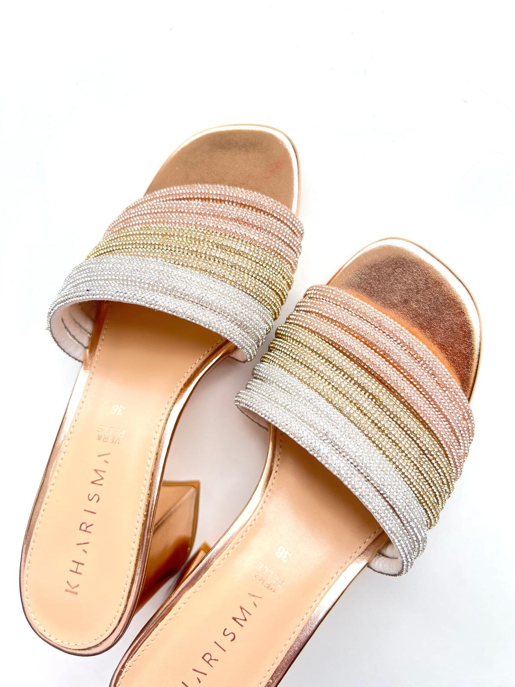 Sandalo Donna Kharisma  Fuxia -Oro 7498