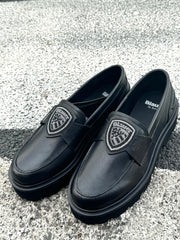 Mocassino Blauer Donna Nero Con Brillantini F3EVA05