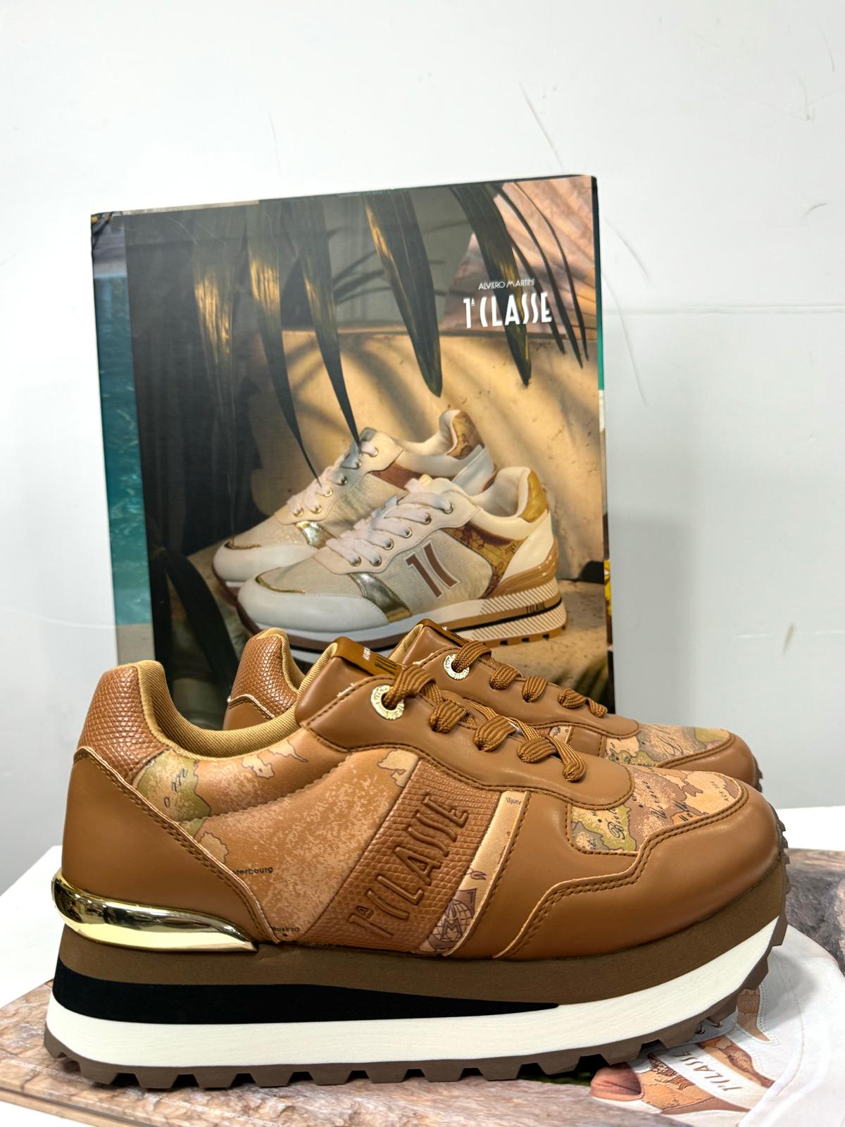 Sneakers Alviero Martini Donna Bianco-Beige-Nero 20120289