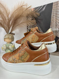 Sneakers ALVIERO MARTINI  con logo in alta frequenza Cuoio Z 1010 300E