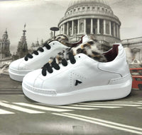 Sneakers Ed Parrish Donna Nero-Bianco teddy LALD-MA53