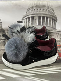 Sneakers Ed Parrish Donna Nero PonPon  CKLD-VL01