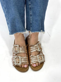 Ciabatta Kharisma Donna Doppia FIBBIA iNTRECCIATO 9337