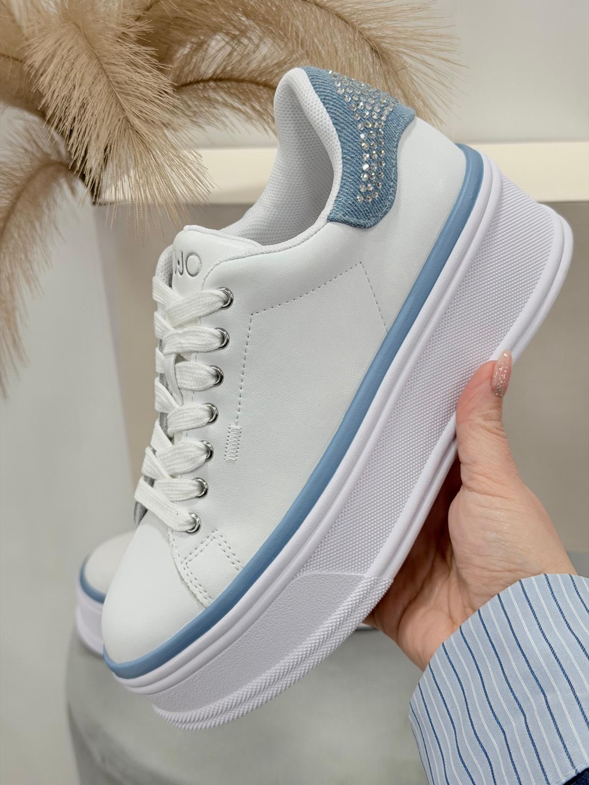 Sneakers Liujo Donna Bianco/jeans SELMA16 BA5101