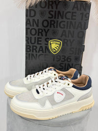 Sneakers Blauer Uomo Harpers09 Verde-Bianco F4HARPERS09