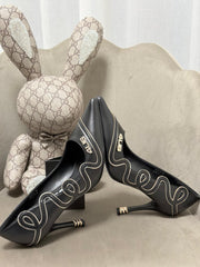 Decollete' Cesare Paciotti Donna Beige-Nero 4k2612