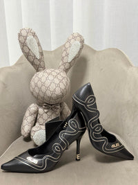 Decollete' Cesare Paciotti Donna Beige-Nero 4k2612