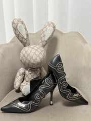 Decollete' Cesare Paciotti Donna Beige-Nero 4k2612