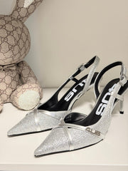 Slingback Cesare Paciotti Donna Argento -Oro 4K2606