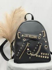 Zaino Moschino Donna Nero Con Accessori JC4036PP1HLO0000