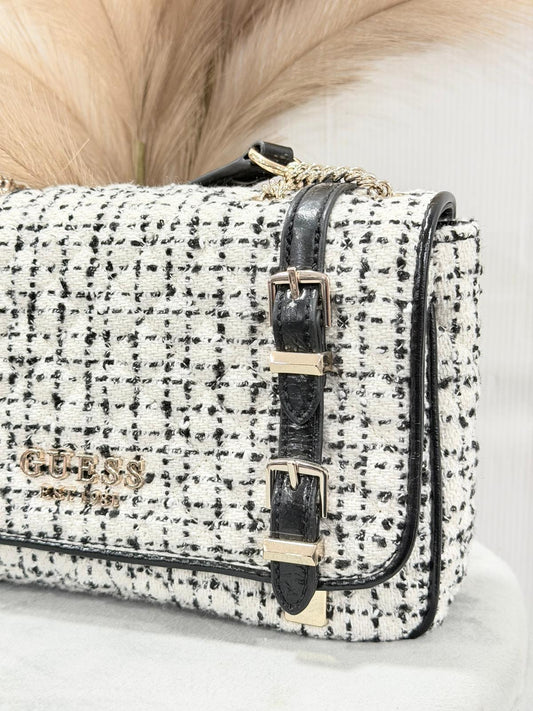 Borsa Donna Guess Black/White