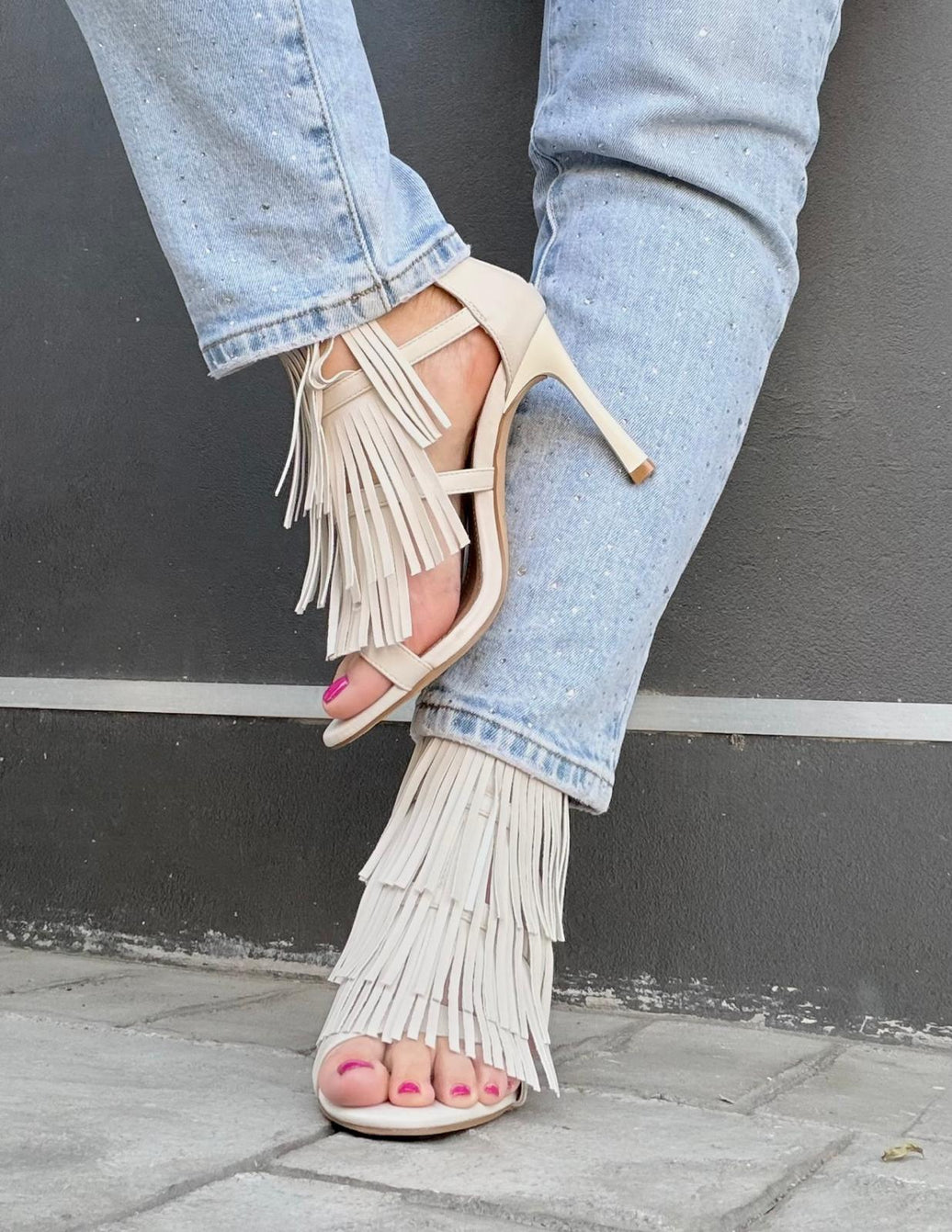 Sandalo Donna Kharisma con frange 2592