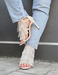 Sandalo Donna Kharisma con frange 2592