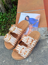 Ciabatta Kharisma Donna Doppia FIBBIA iNTRECCIATO 2403