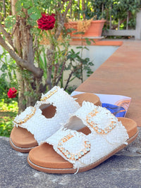 Ciabatta Kharisma Donna Doppia FIBBIA iNTRECCIATO 2403