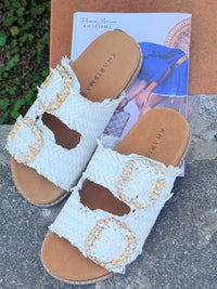 Ciabatta Kharisma Donna Doppia FIBBIA iNTRECCIATO 2403