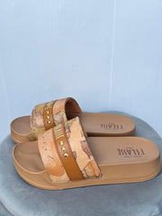Ciabatte Alviero Martini  Donna in eco  stampa Geo Classic Naturali N18890289