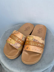 Ciabatte Alviero Martini  Donna in eco  stampa Geo Classic Naturali N18890289