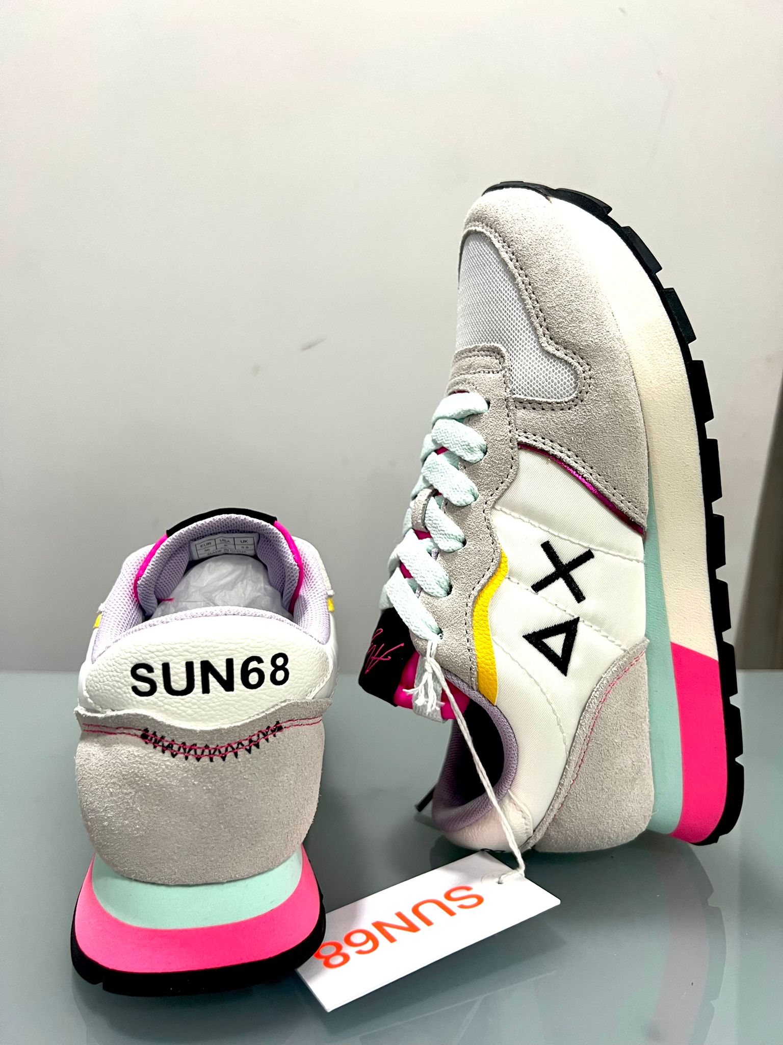 Sneakers Sun68 Donna Bianco/Fuxia  Z32204