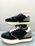Sneakers Sun68 Donna Nero/Animalier Glitter  Z42215