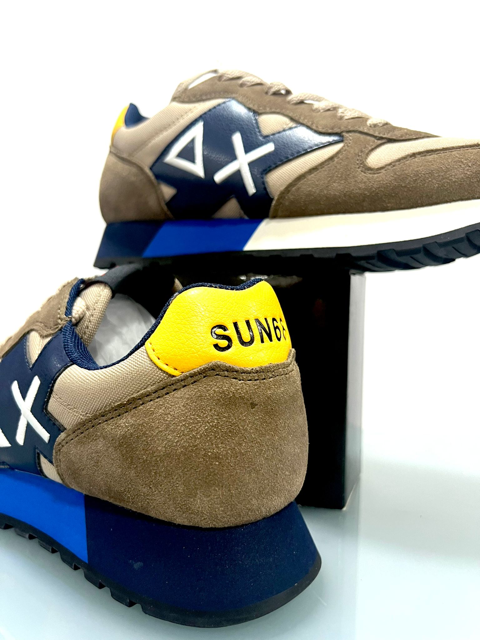 Sneakers Sun68 Uomo Beige/Blu  Z42113