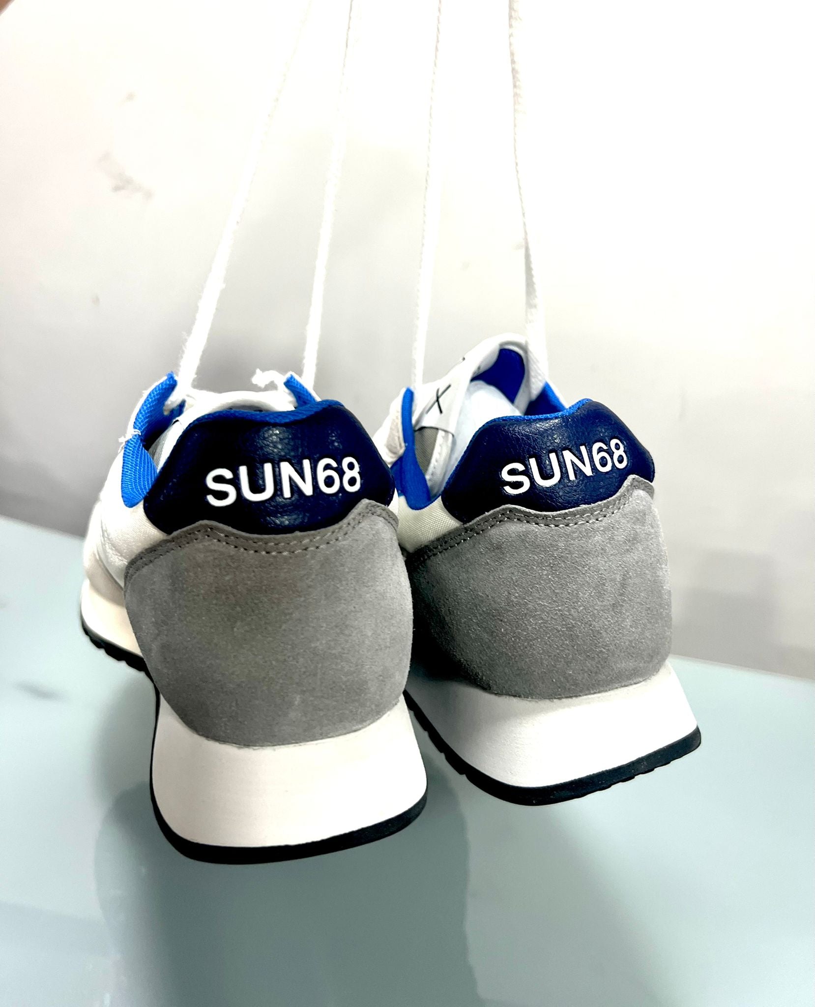 Sneackers Sun68 Uomo Bianco/Blu  Z32110