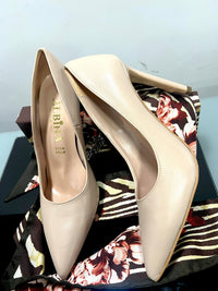 Decolletè Albina Donna Pelle Nero-Pelle Beige 1021