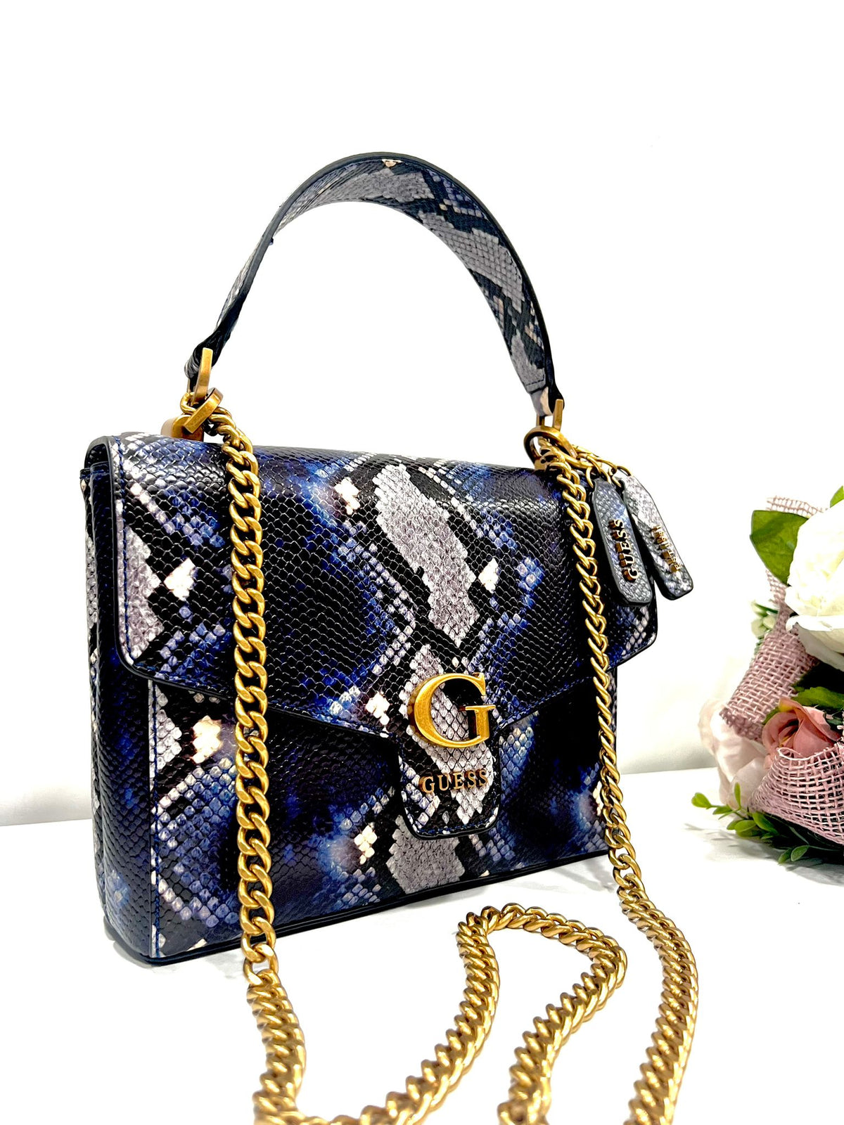 Mini tracolla  Guess shenny stampa pitone KB869321